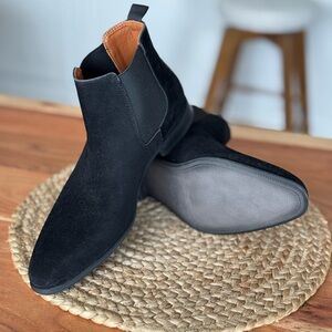 Black Suede Men's Chelsea Boots